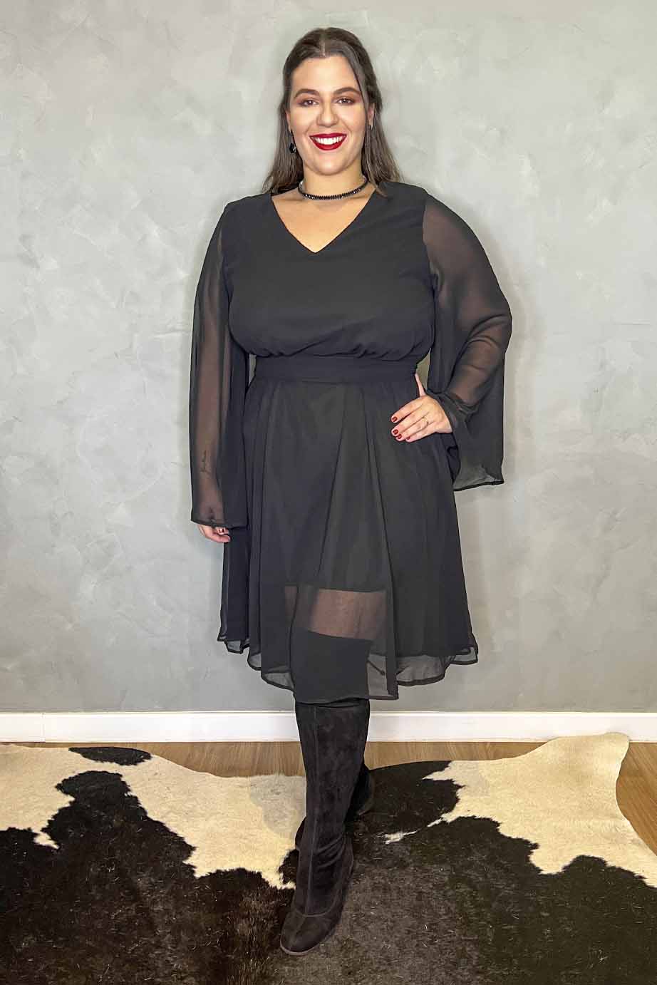 Vestido Meghan Preto