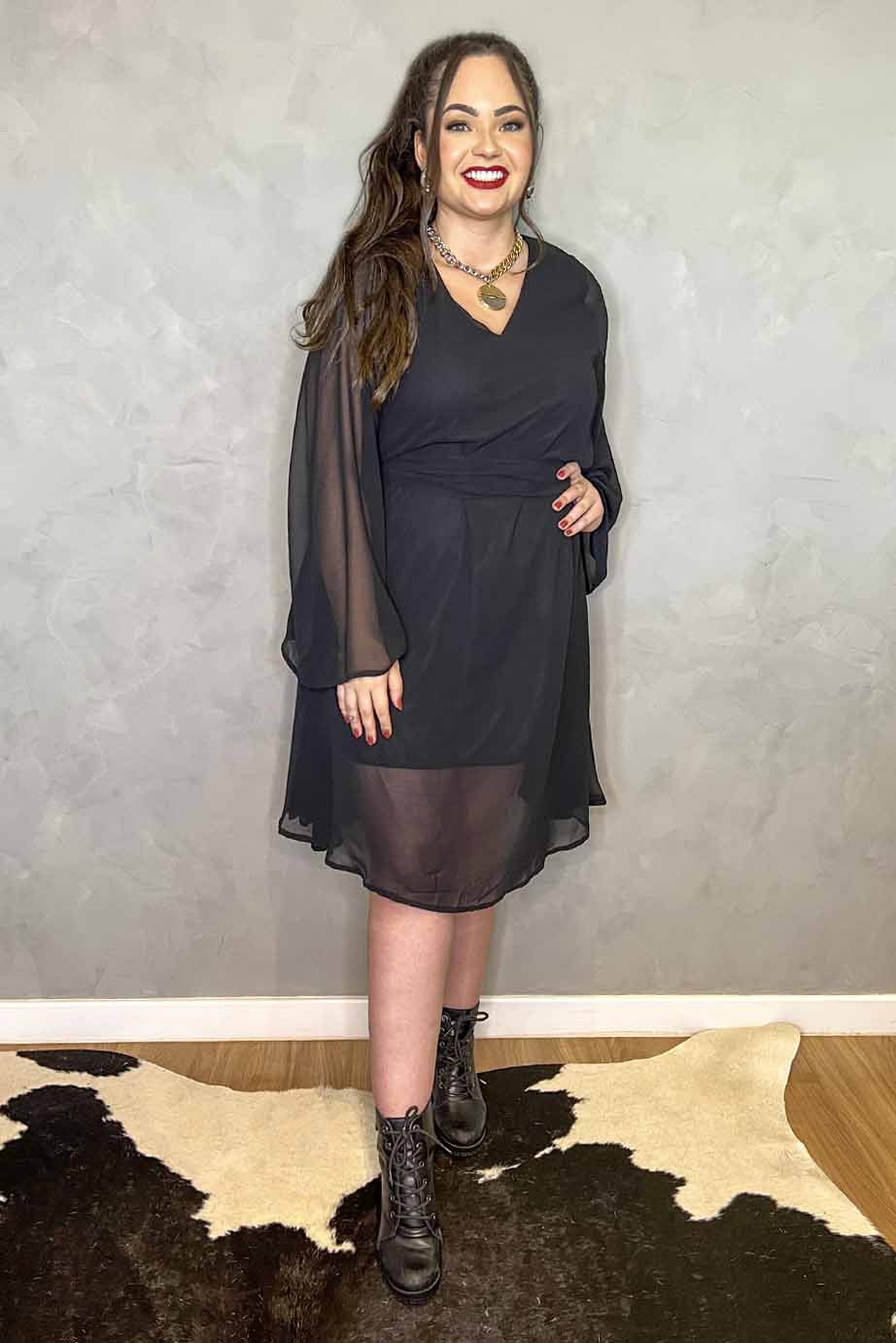Vestido Meghan Preto