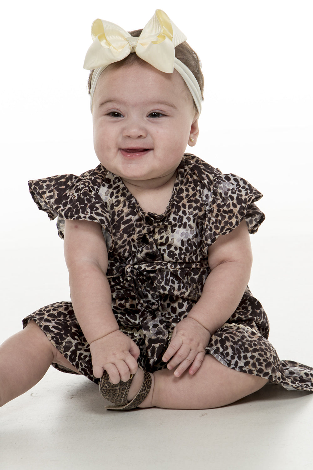 Vestido estampado onça - Baby