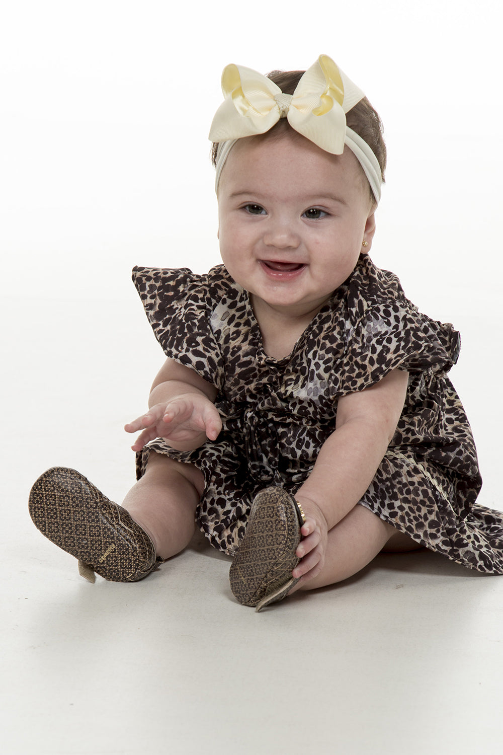 Vestido estampado onça - Baby