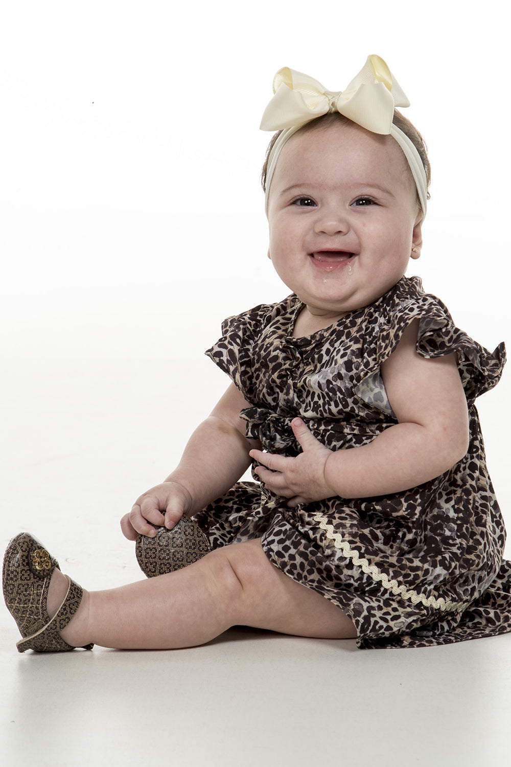 Vestido estampado onça - Baby
