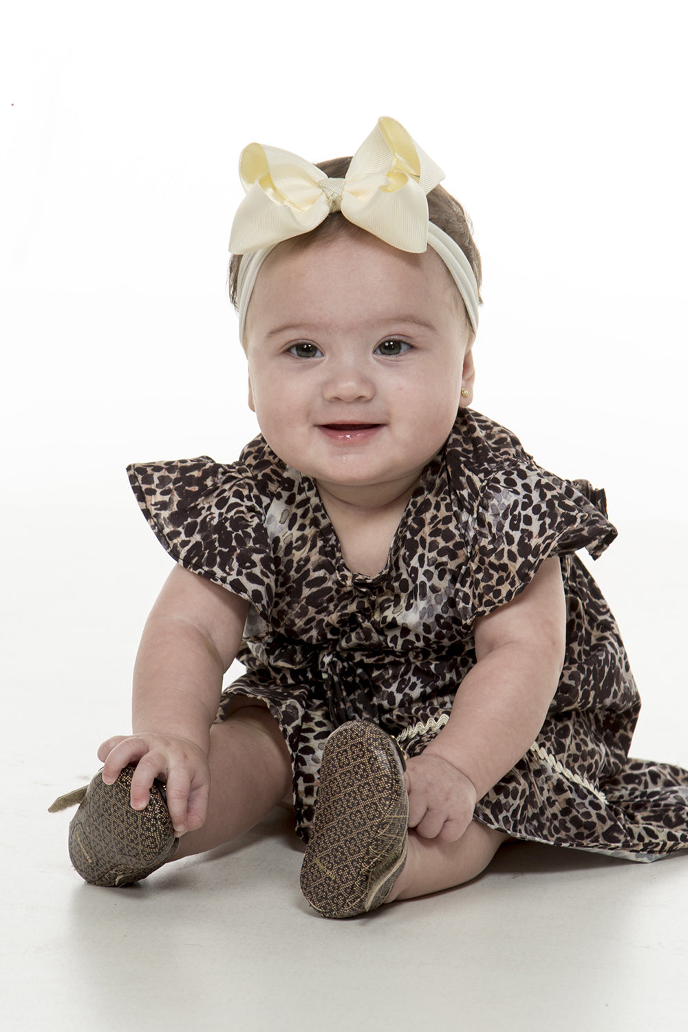 Vestido estampado onça - Baby