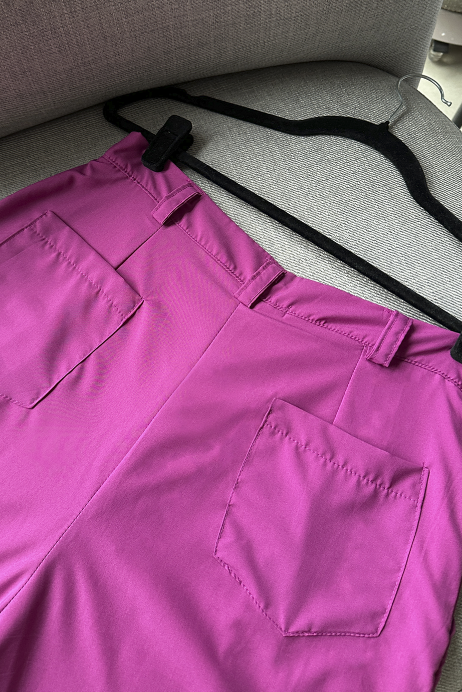 Calça pantalona alfaiataria fúcsia