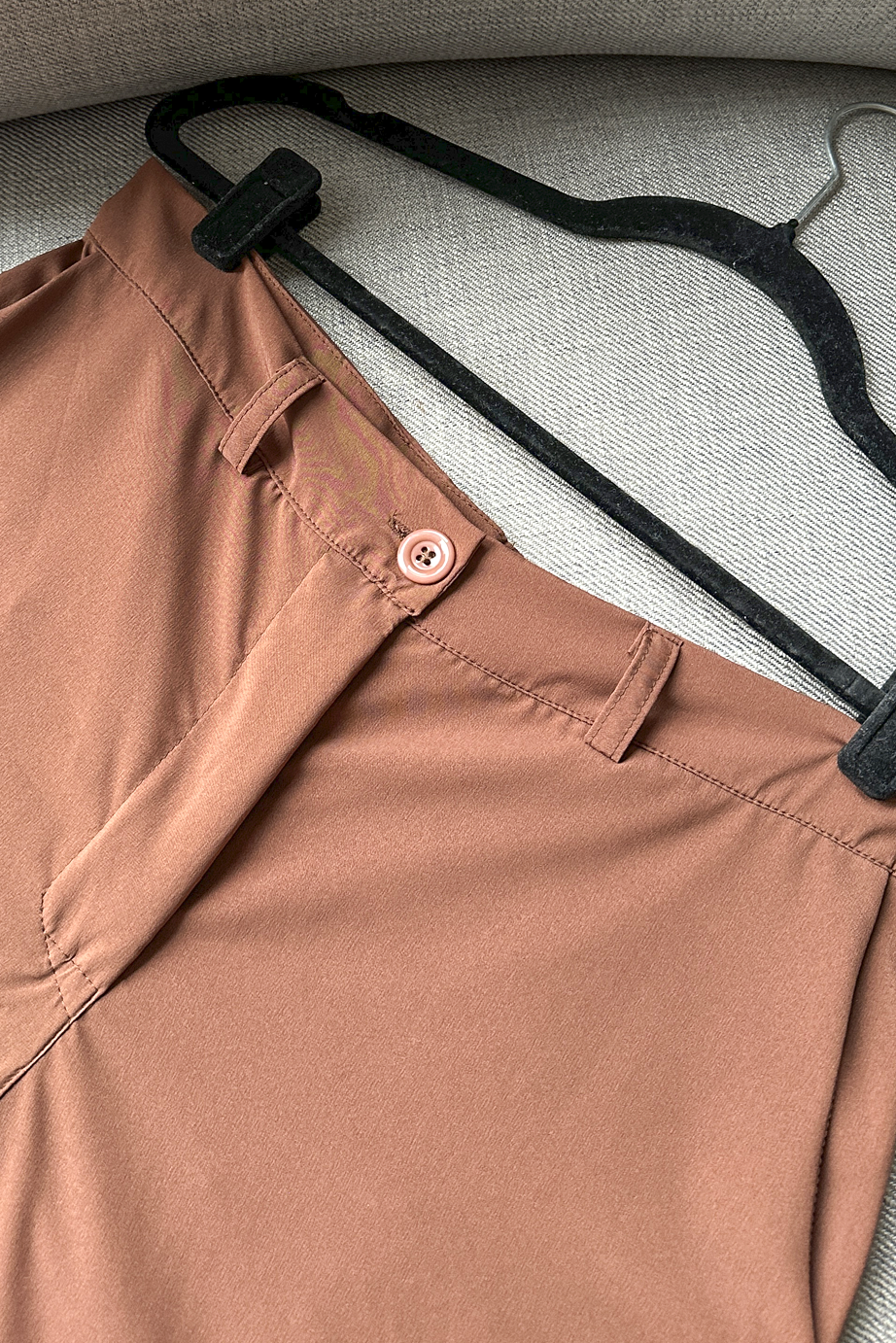 Calça pantalona alfaiataria marrom