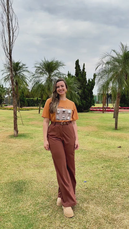 Camiseta malha algodão estampa coffee lover
