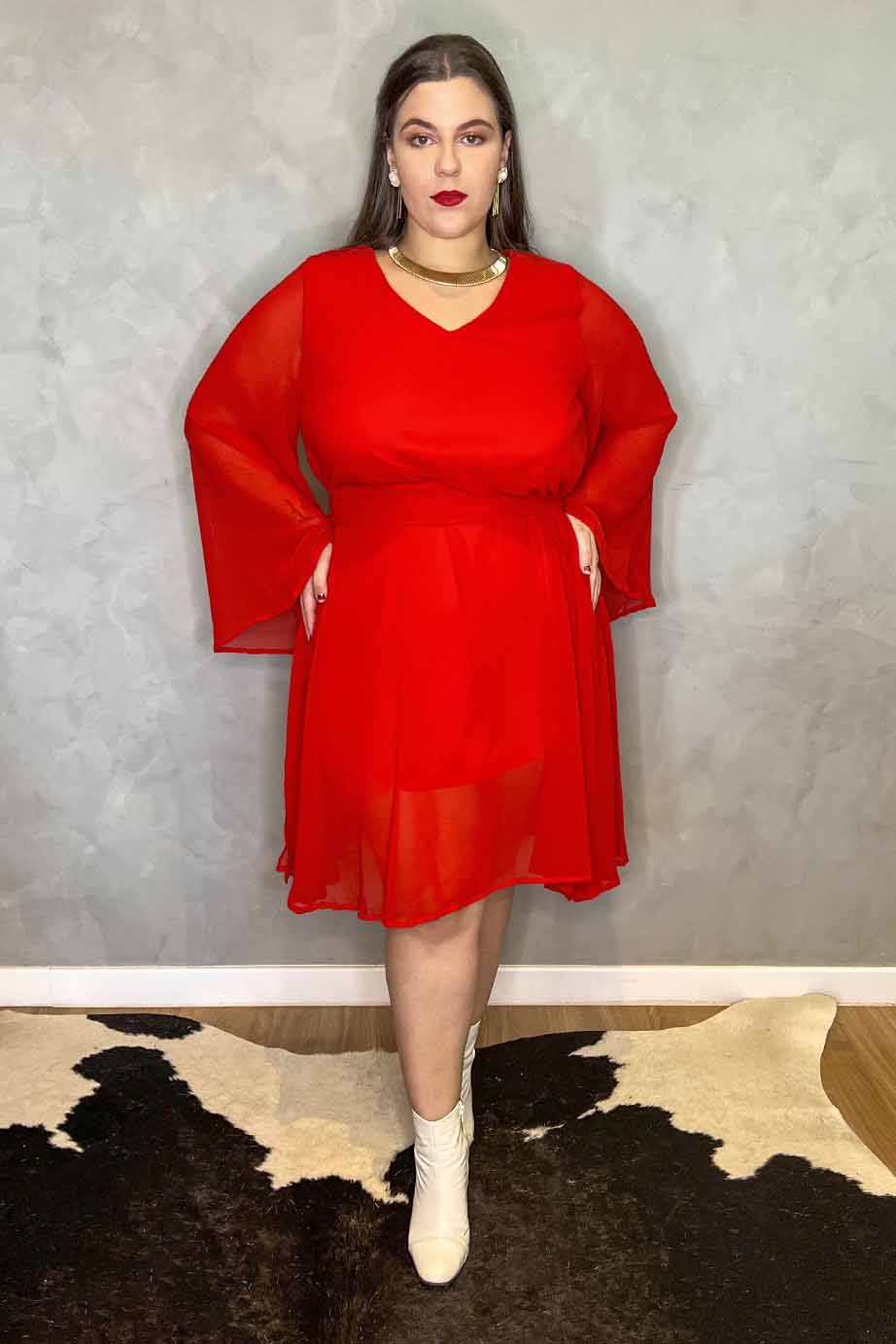 Vestido Meghan Vermelho