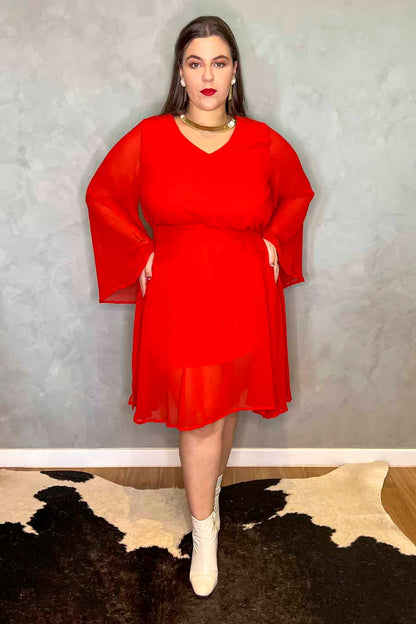Vestido Meghan Vermelho