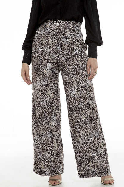 Calça pantalona Onça