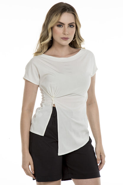Blusa de pregas Off White