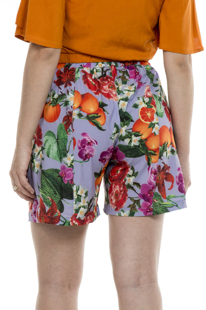 Shorts estampado Lilás